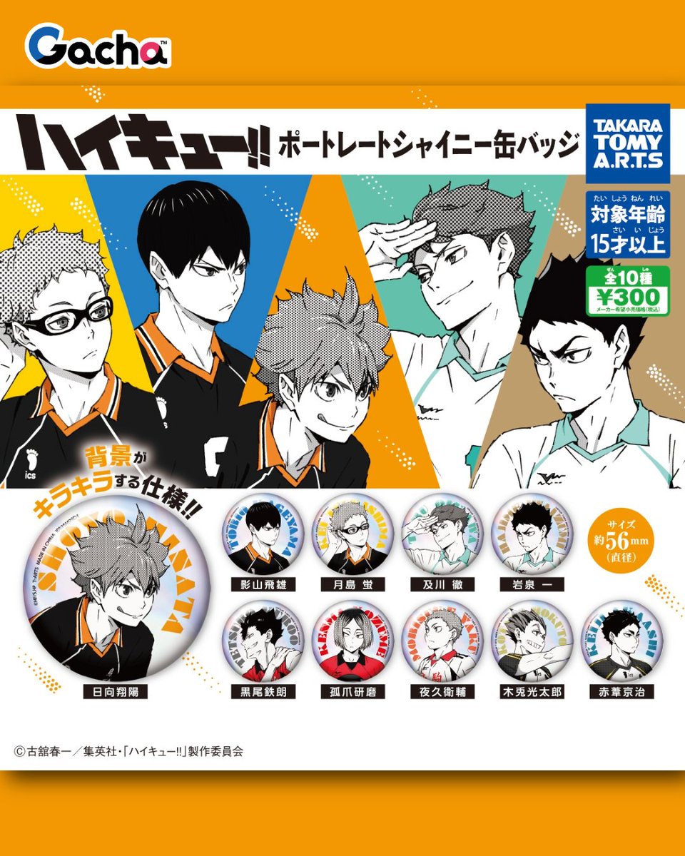 📢ガチャ®︎10月14日以降発売/新発売》 ◒ハイキュー!! ポートレート