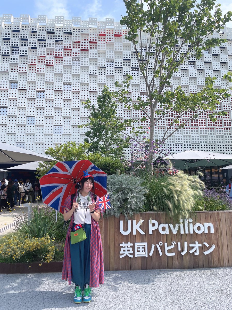 おはごくー！ 大阪・関西万博のイギリス館♪🇬🇧 ここで買った折り畳み