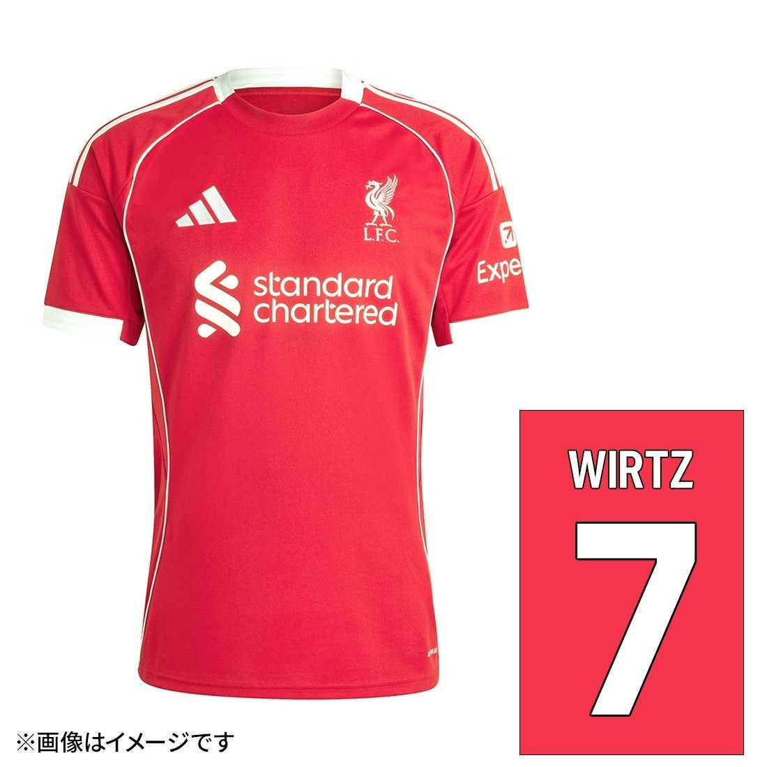 リバプール 新加入ヴィルツ 背番号7 オフィシャルマーキング付き