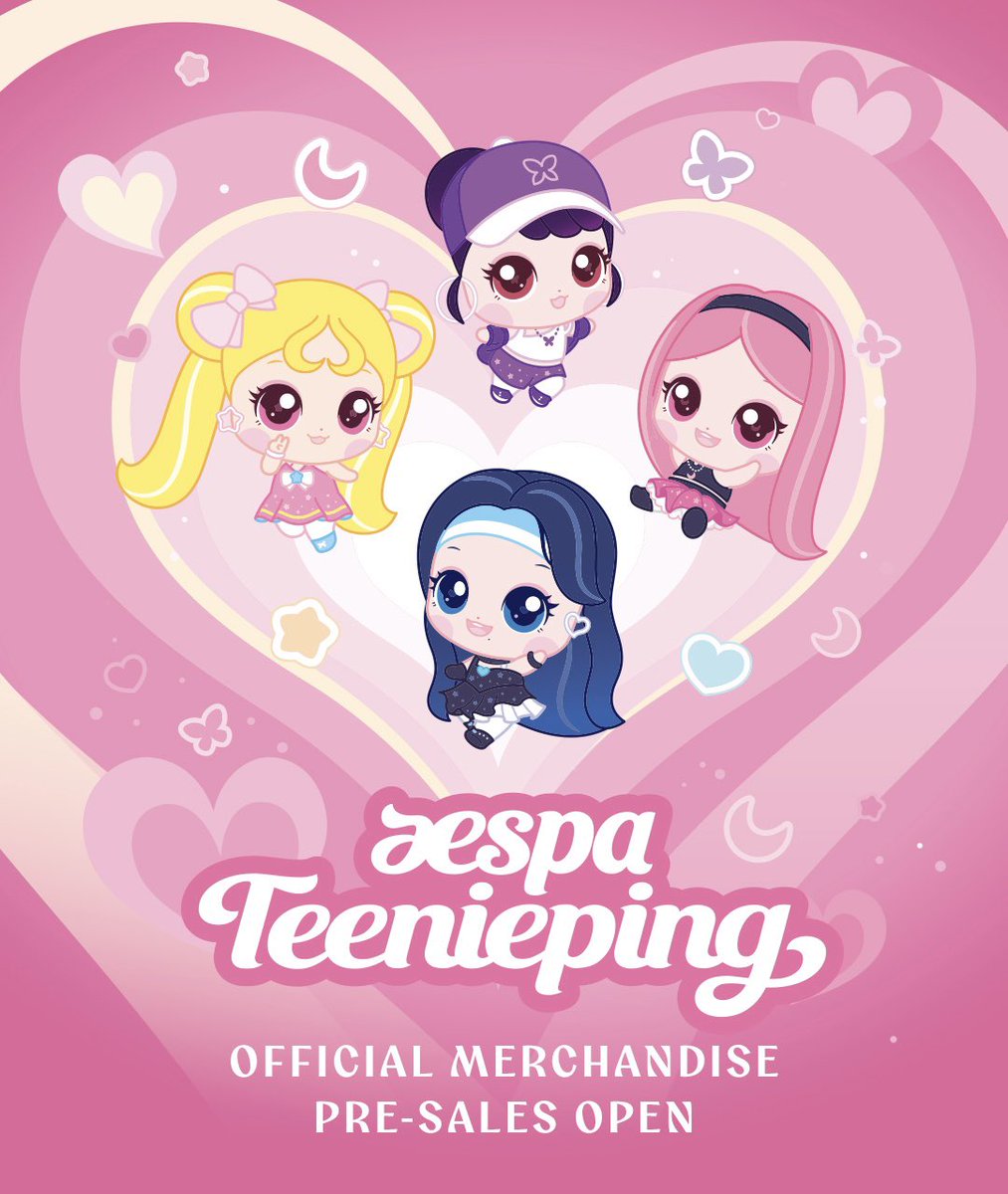 Teenieping X aespa OFFICIAL MD💙🌙⭐️🦋 ティニピンとコラボの