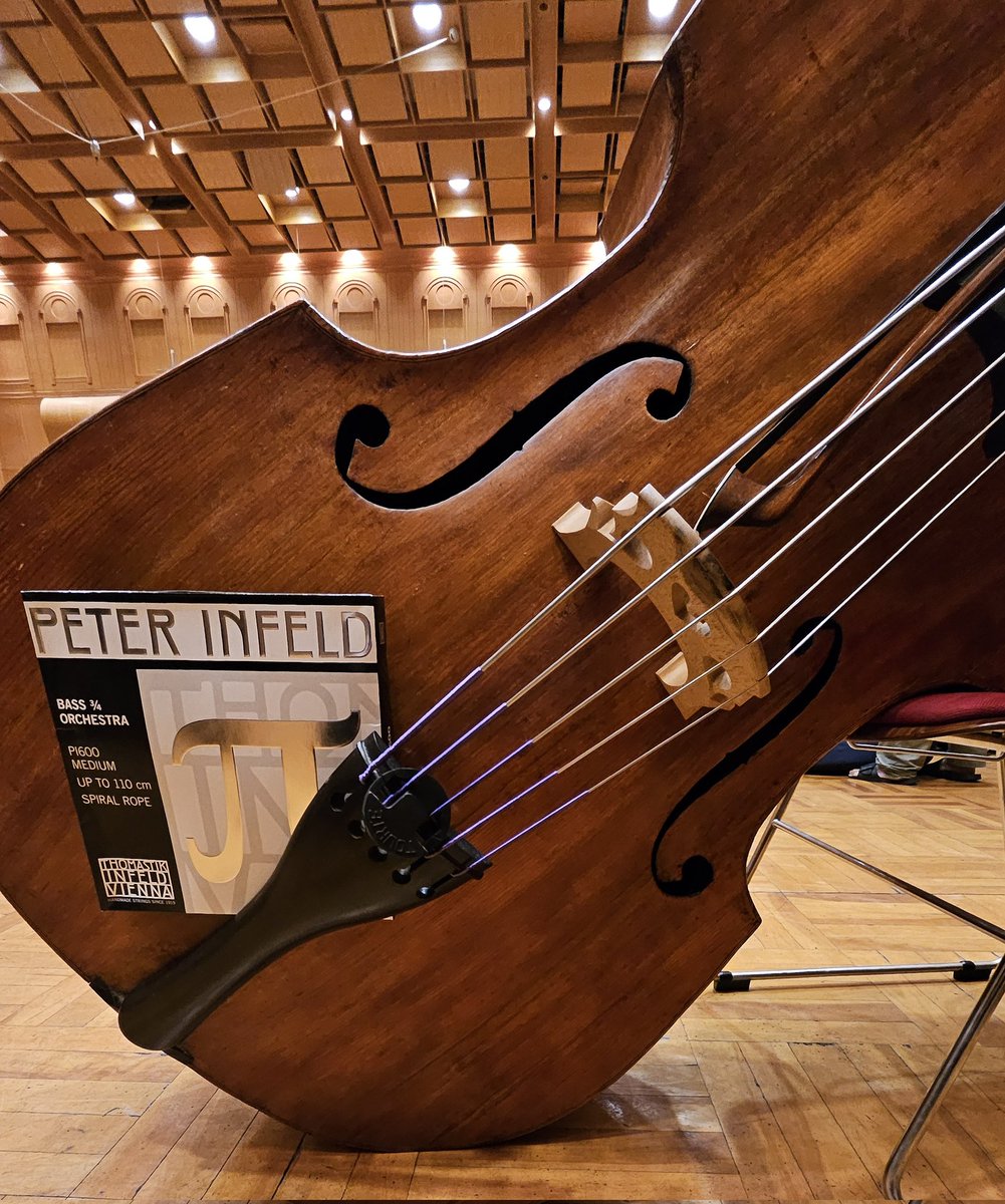 コントラバス界で話題の新作弦、『PETER INFELD』張ってみました