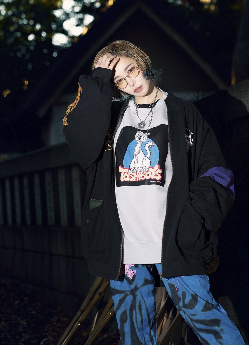 都市ボーイズと石黒亜矢子さんがコラボした猫ちゃんスウェットゲット