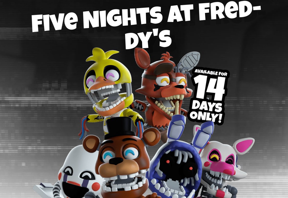 🎭🐥🧸FNAFグッズ速報🦊🐇🤖 Youtooz社(@youtooz )よりホラーゲーム