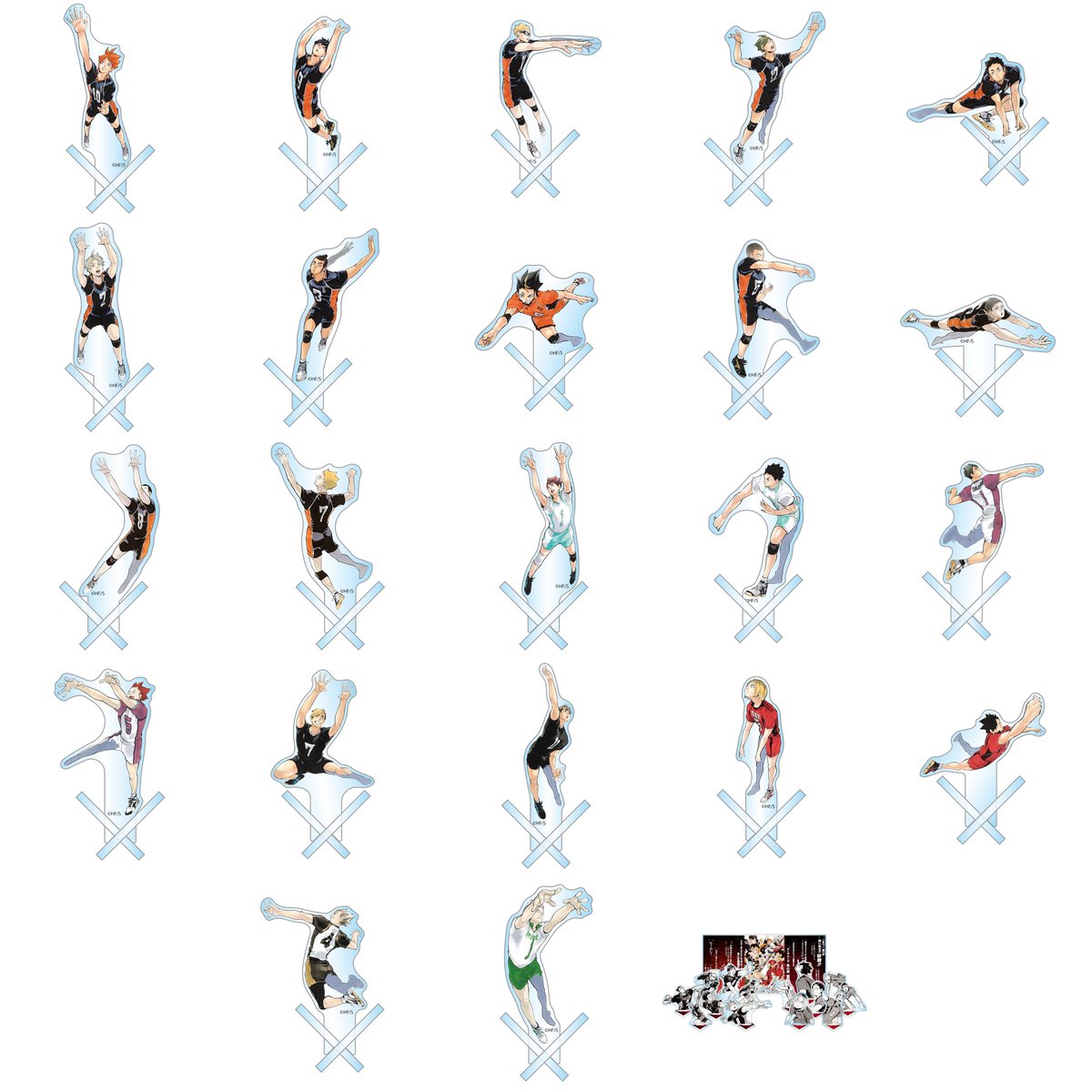 JCS限定『ハイキュー!!』アクリル“X”フィギュア（全22種） 正しい価格