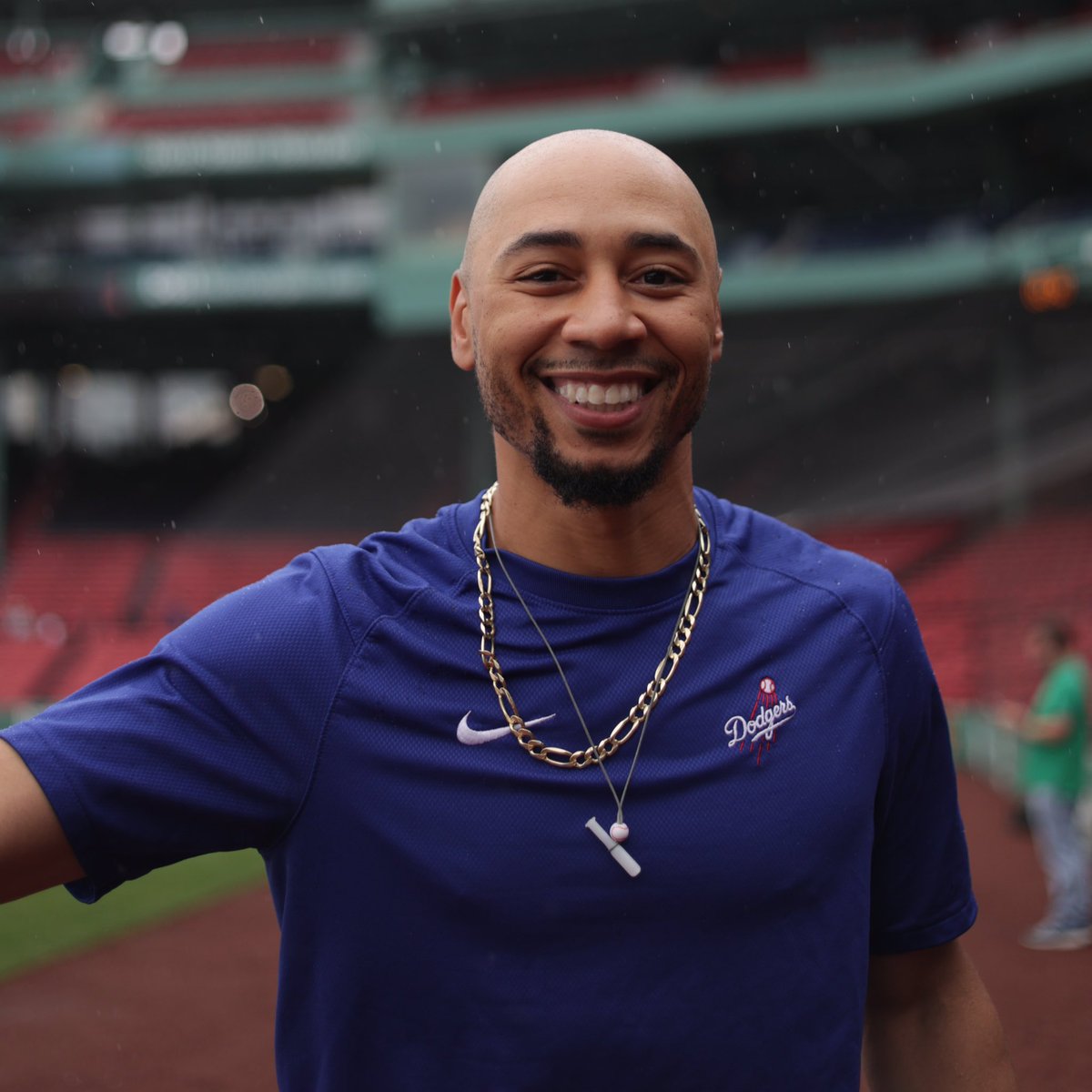 ムーキー ベッツ シグネチャー ネックレス Mookie Betts レッド