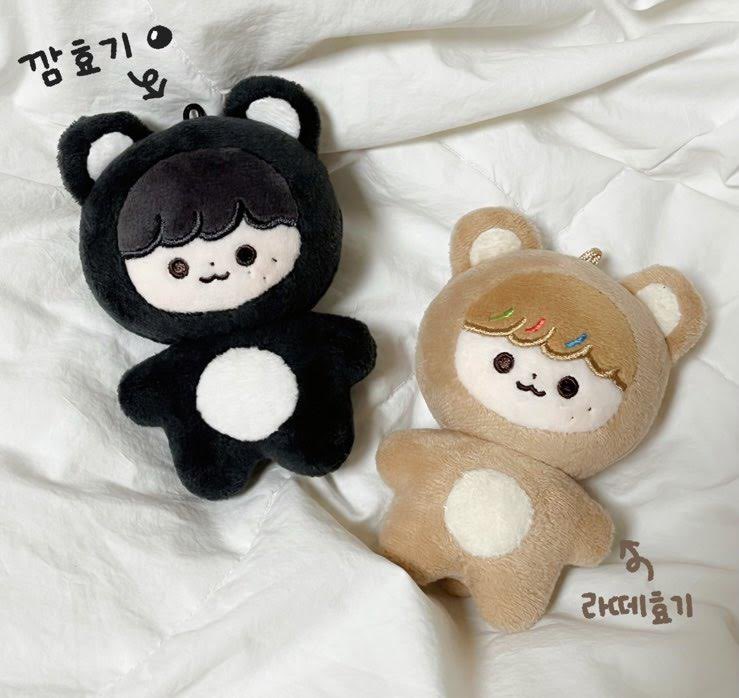 💚拡散希望💚 nct ヘチャン 10cmぬいぐるみ 곰효기&깜효기 @gomhyogie