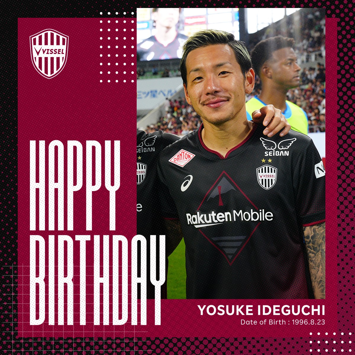 𝐇𝐀𝐏𝐏𝐘 𝐁𝐈𝐑𝐓𝐇𝐃𝐀𝐘／ 本日8月23日は #井手口陽介 選手の28歳