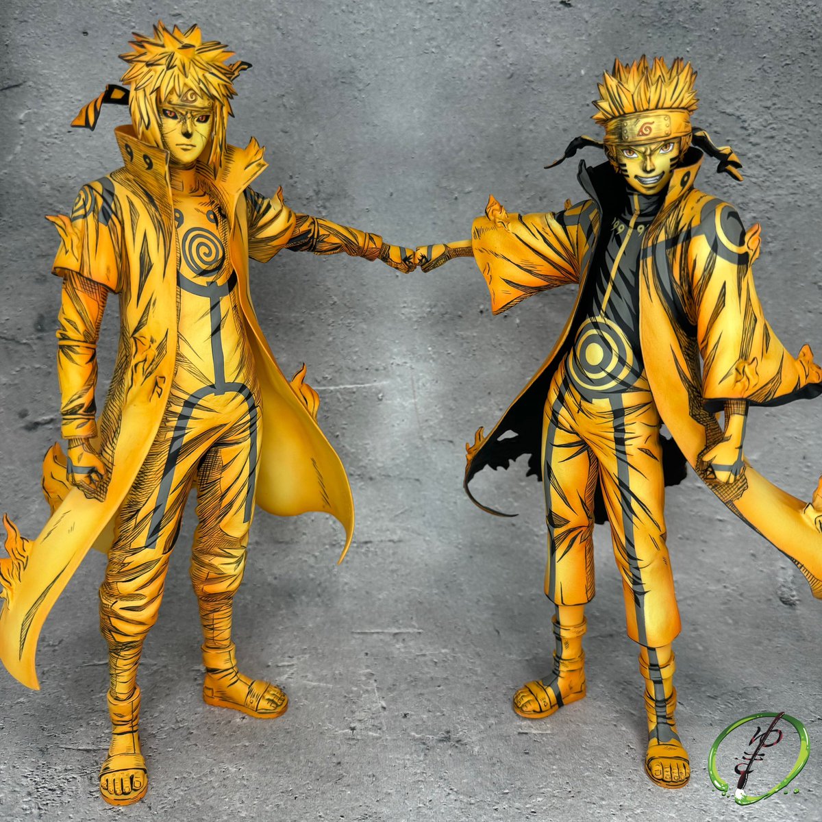 ナルト＆ミナトのフィギュアを二次元化しました🖌️ #NARUTO #一番くじ