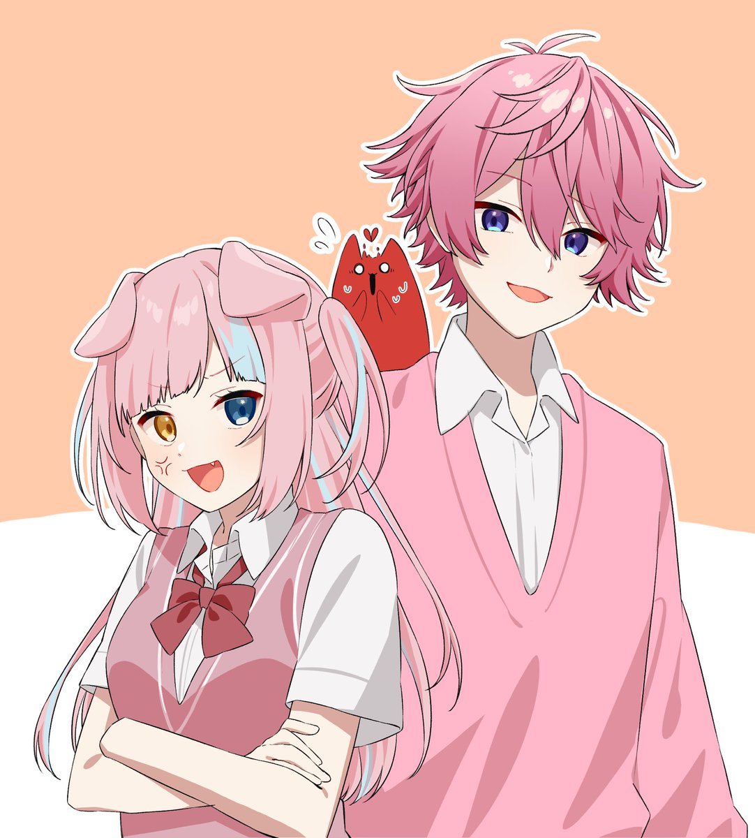 皆この2人の絡み好き(多分)だろうと思って描いた