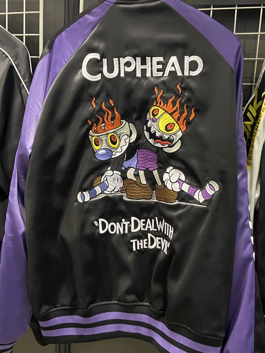 カップヘッドのスカジャンめっちゃいいじゃん #CupHead