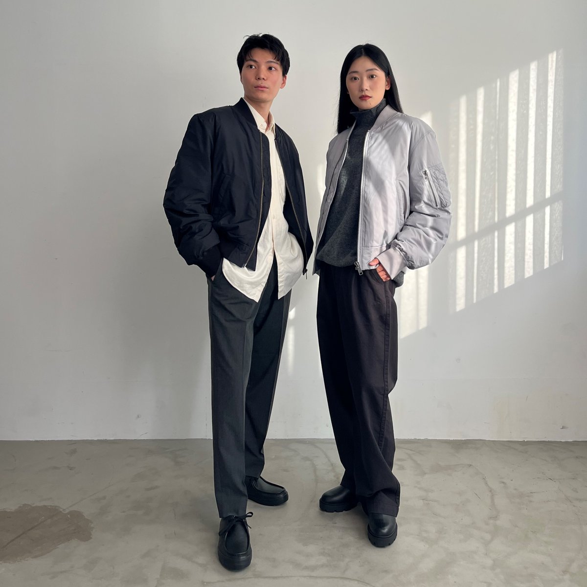 【Shinya LABO Ito 】MUJI 紳士　ＭＡ－１ダウン