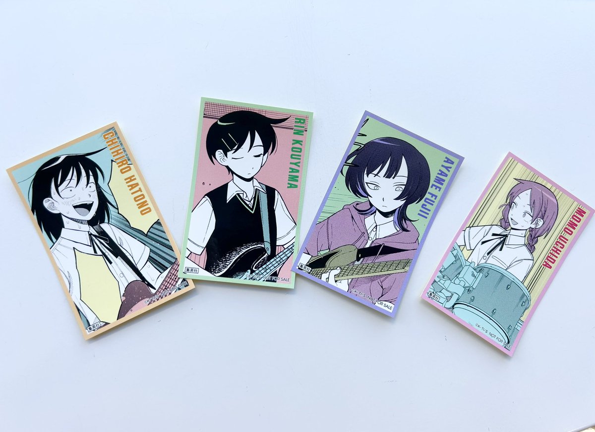 ふつうの軽音部 複製サイン入りミニ色紙 100名限定当選品 集英社