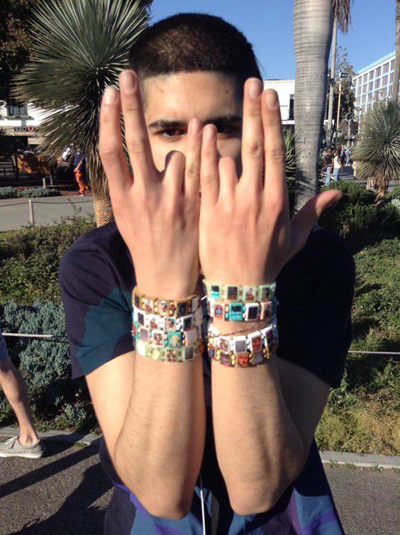 青 bazo1199 bracelet ブレスレット fakemink