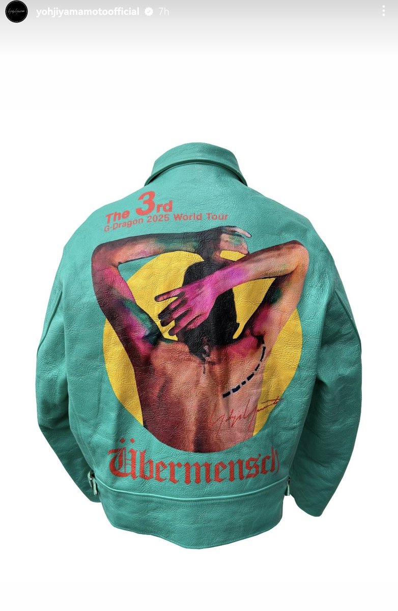 legendary designer for legendary artist G-Dragon. that's another