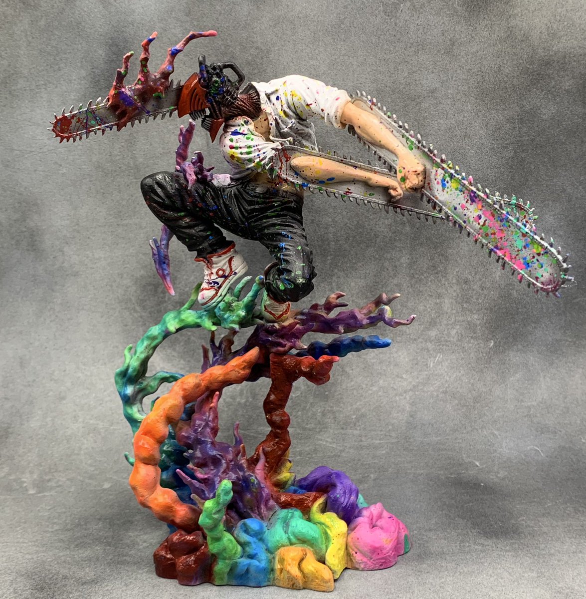 フィギュアーツzeroの岩倉チェンソーマンをリペイントしました！ 4枚目