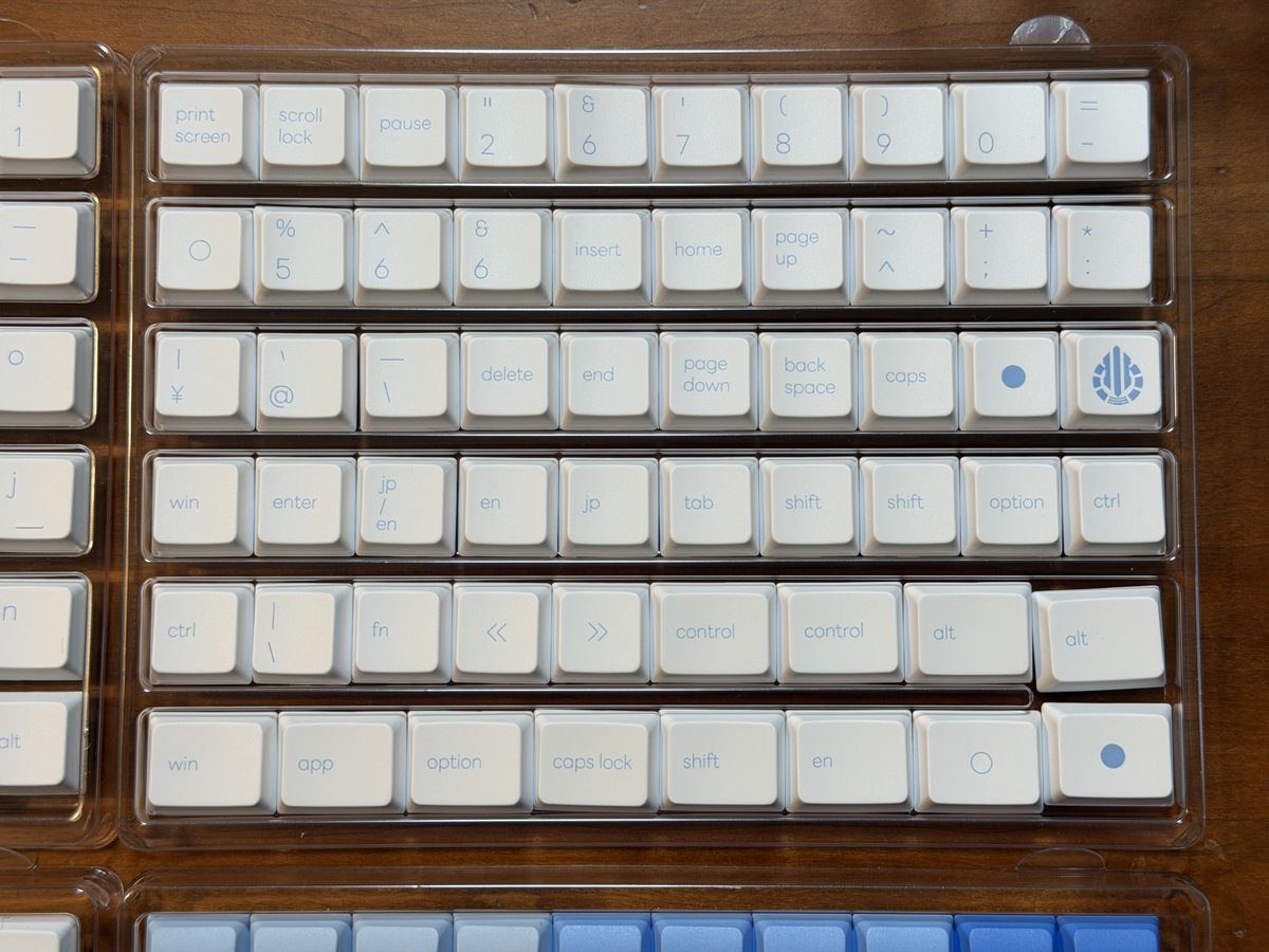 Acid Caps LowProfile Reflex Blueのセット内容です。 Acid Caps