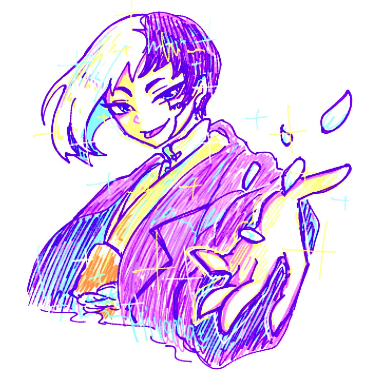 人の絵チャで久々にゲちゃ描いてきたお邪魔しました〜