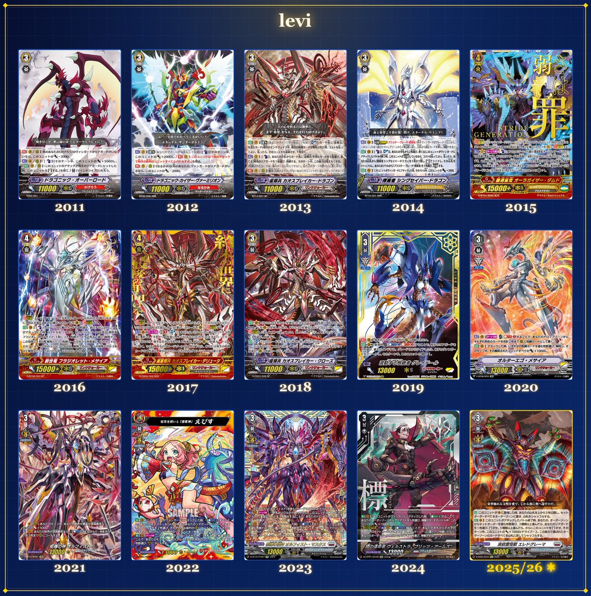 アニメ見てハマり、櫂くんに憧れてずっと彼が使ったデッキを追いかけ