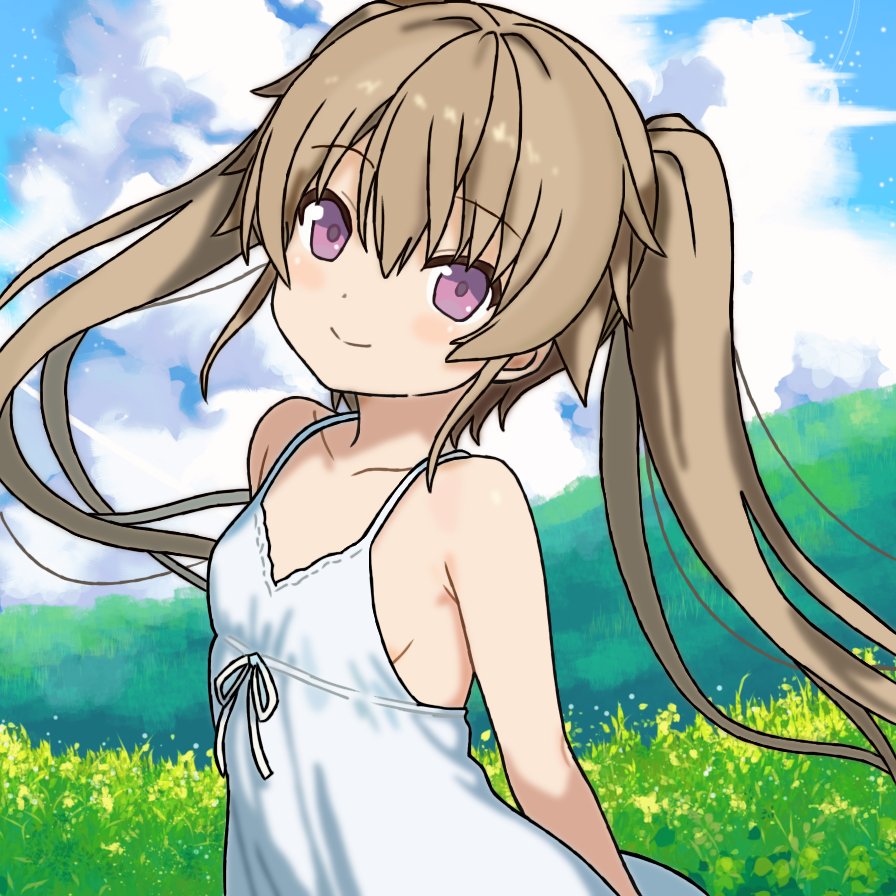 有坂真白の誕生日なので絵を書きました 10年前に初めてアニメあおかな