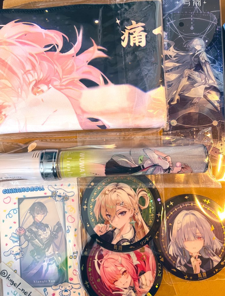 交換】鳴潮 ライブ イベント ポップアップ 特典 タオル ペンライト