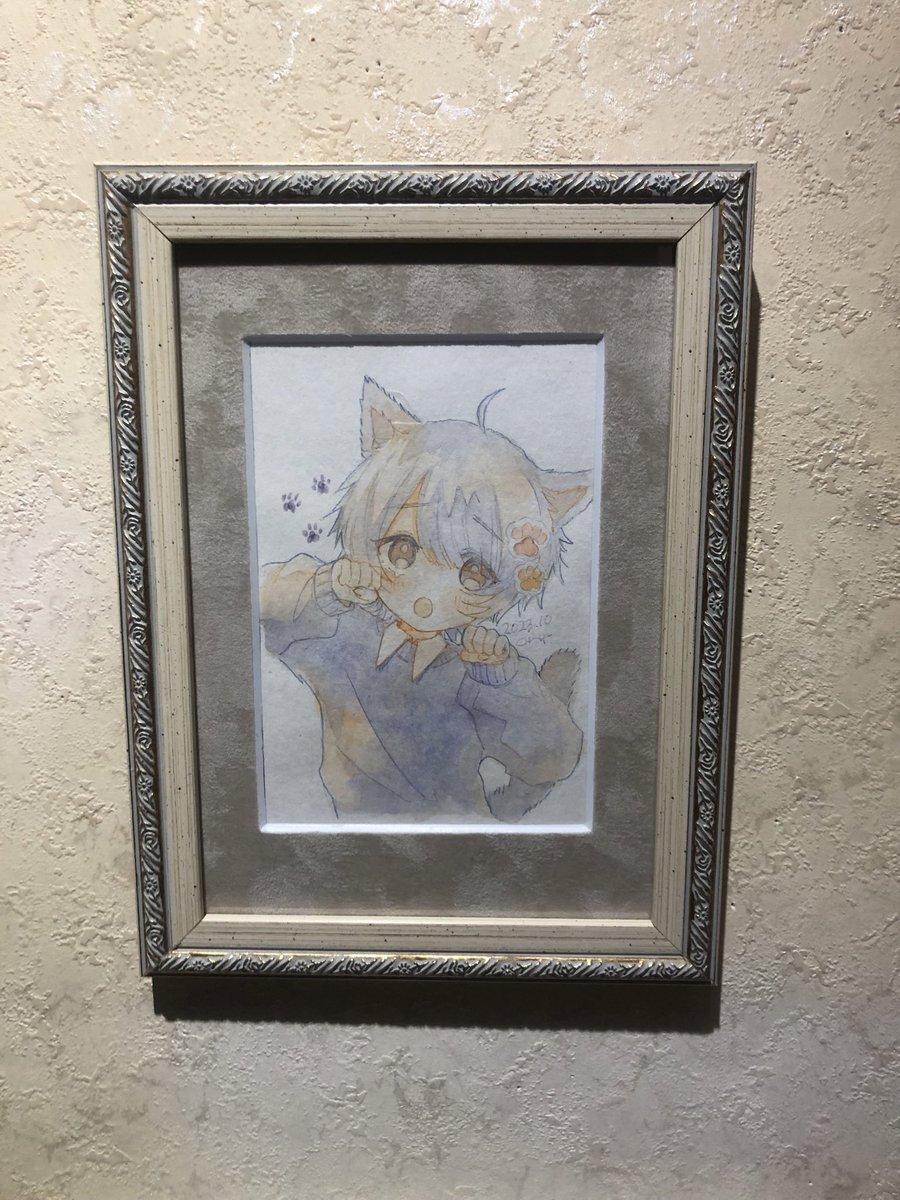 原画市2026 娘お迎えの、暮部(@kurebe_kurebe )さん。モフモフ感アップ