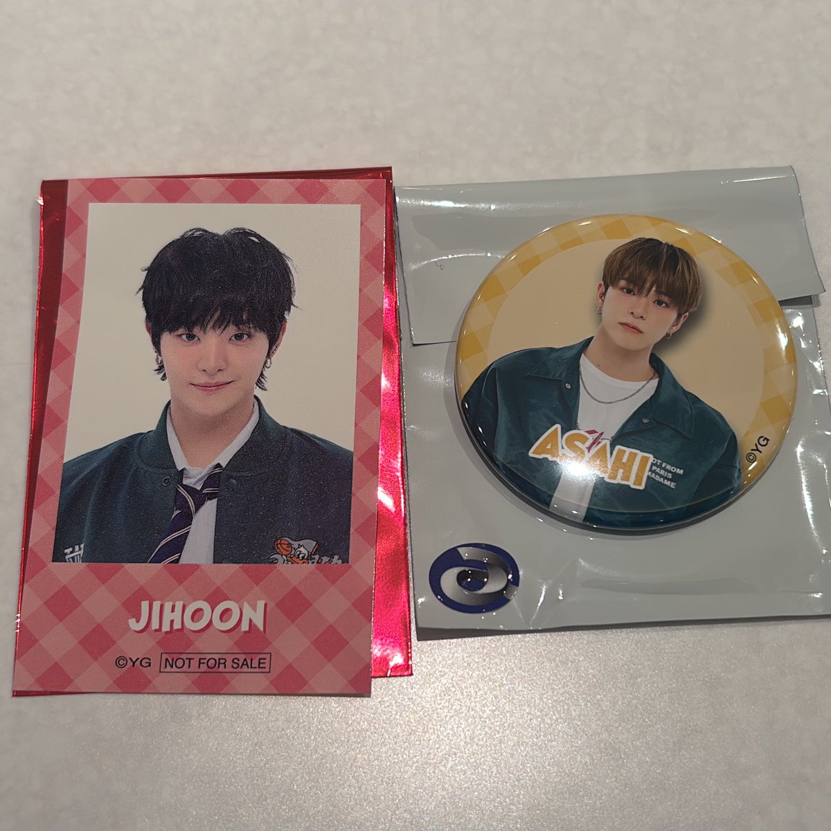 treasure缶バッジアサヒ ジフン バラ売り⭕️ TREASURE はぴだんぶい