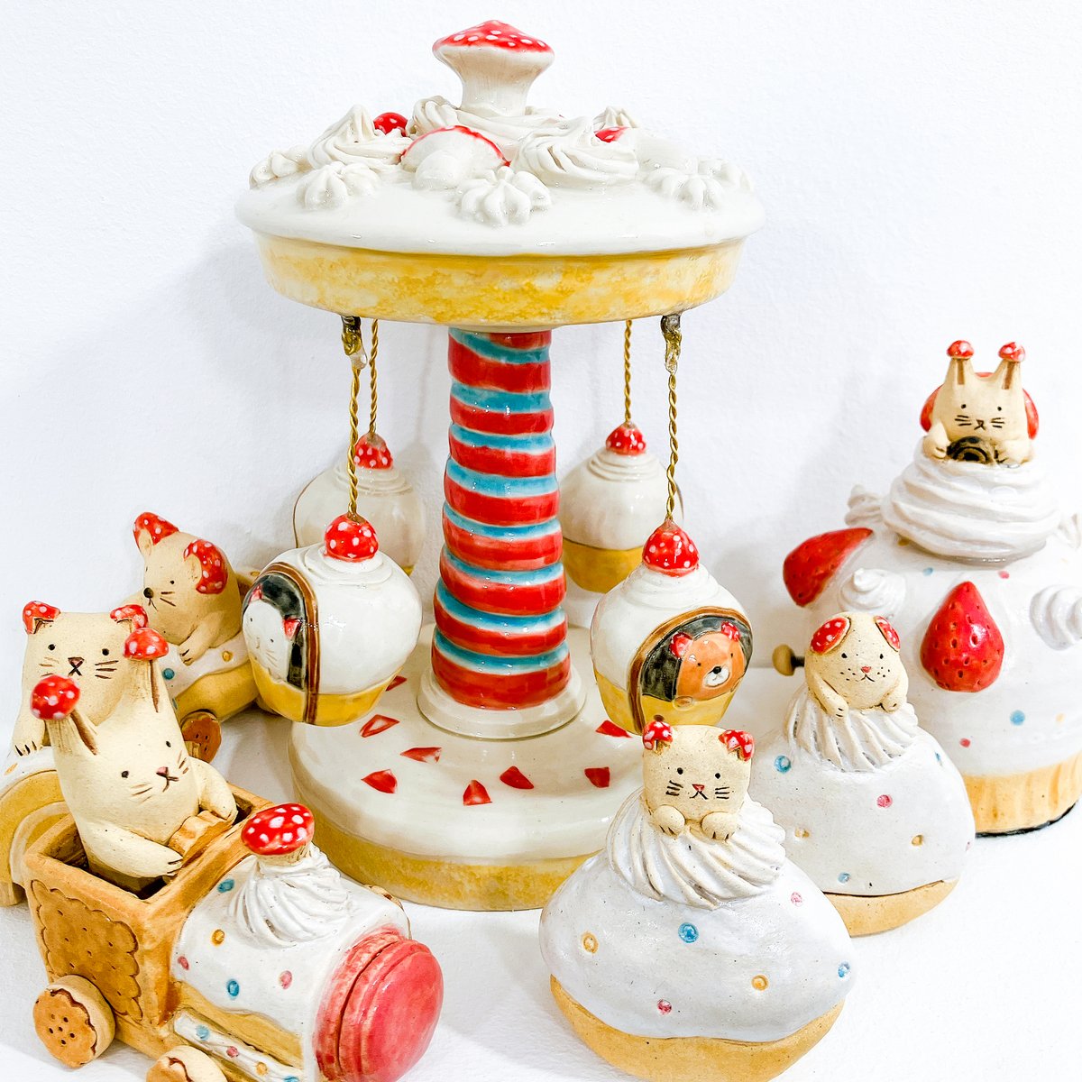 ミカヅキ印器製作工房 個展 「きのこの森のおかしな遊園地」 2/22に