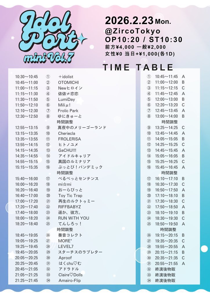 ∘₊ ༯ ────────────── ༯₊∘ 『IDOL PORT mini Vol.7