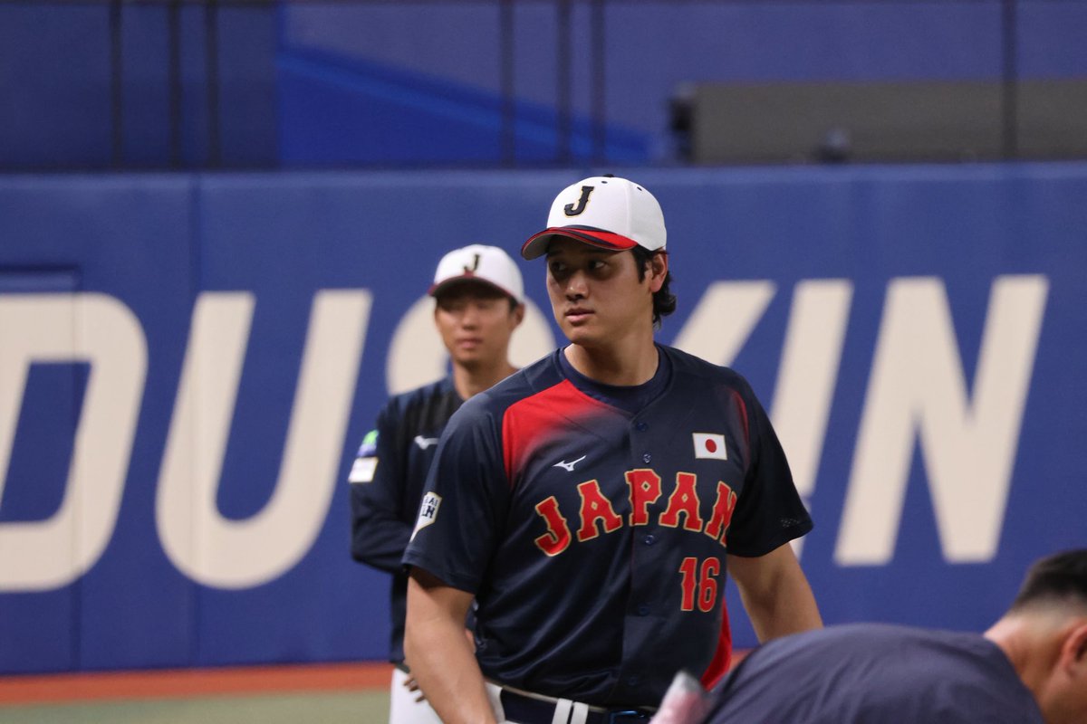 First look at Shohei Ohtani as he joins Team Japan for the World