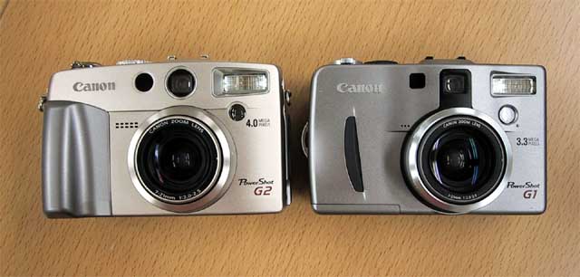 キヤノン、連写撮影に優れた400万画素デジタルカメラ「PowerShot G2」