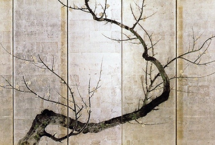 酒井抱一の「紅白梅図屏風」 : 一語一絵