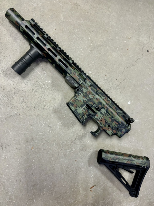 電動ガン 東京マルイM4 スプレー塗装 : Black Fantom