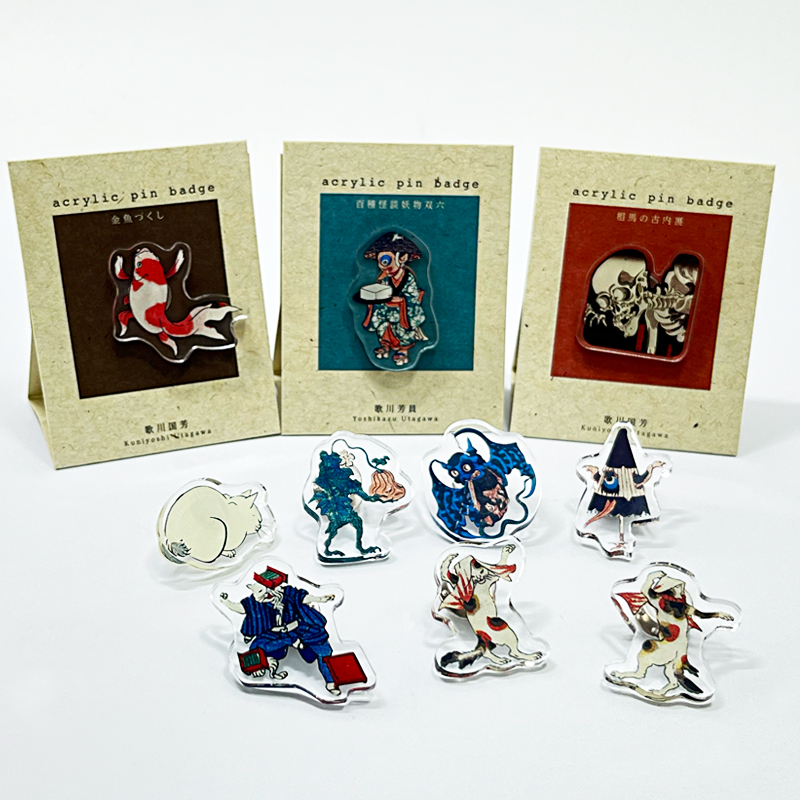 浮世絵アクリルピンバッジ | PG STATION ONLINE SHOP