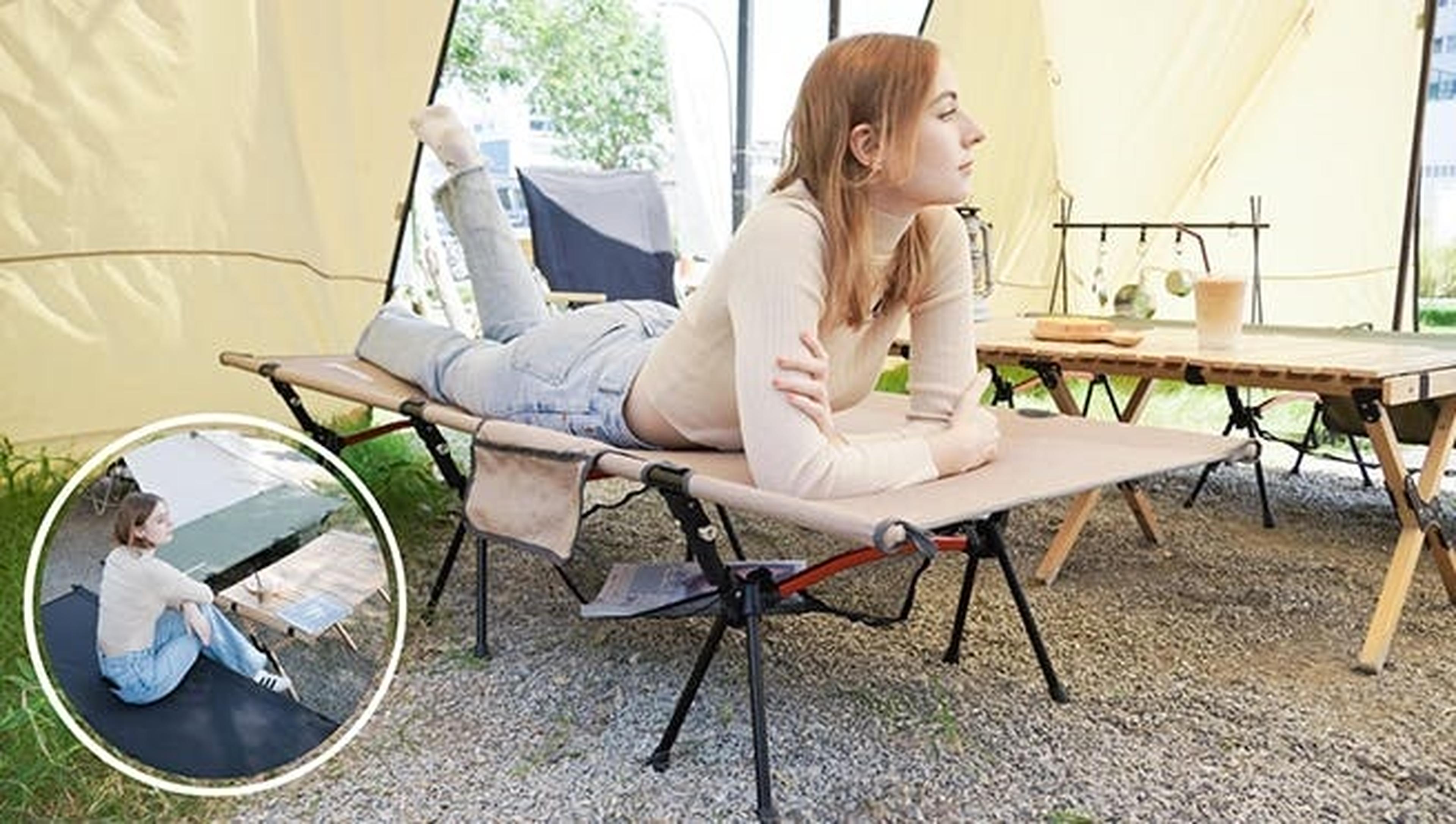 テント一体型のコットでキャンプの可能性が広がる！？「高床移動式