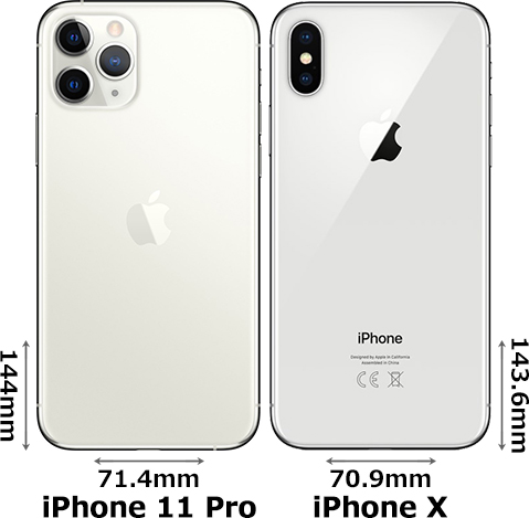iPhone 11 Pro」と「iPhone X」の違い - フォトスク