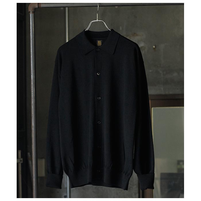 バトナー BATONER ベイビー ウール ポロ カーディガン BABY WOOL POLO