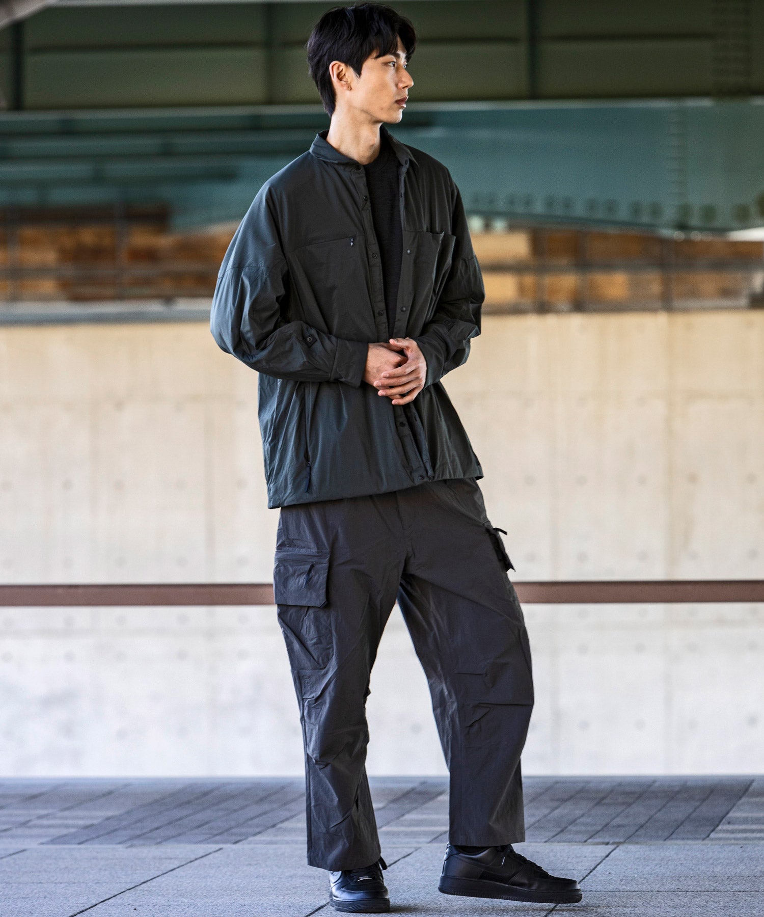 MENS】ロングスリーブシャツ 中綿入りシャツ Insuluted air shirts