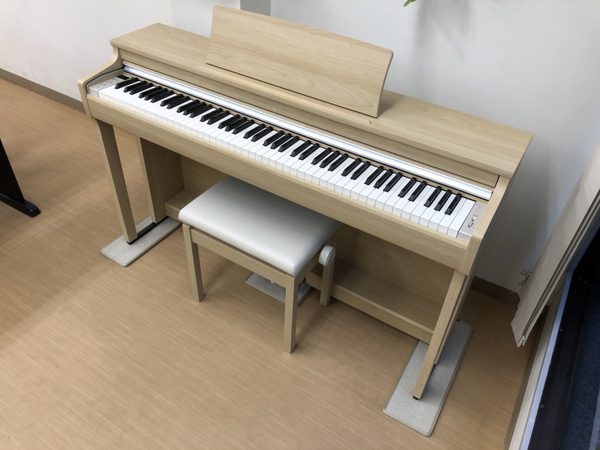 KAWAI CN27LO 2017年製 中古 電子ピアノ 椅子付き ライトオーク調