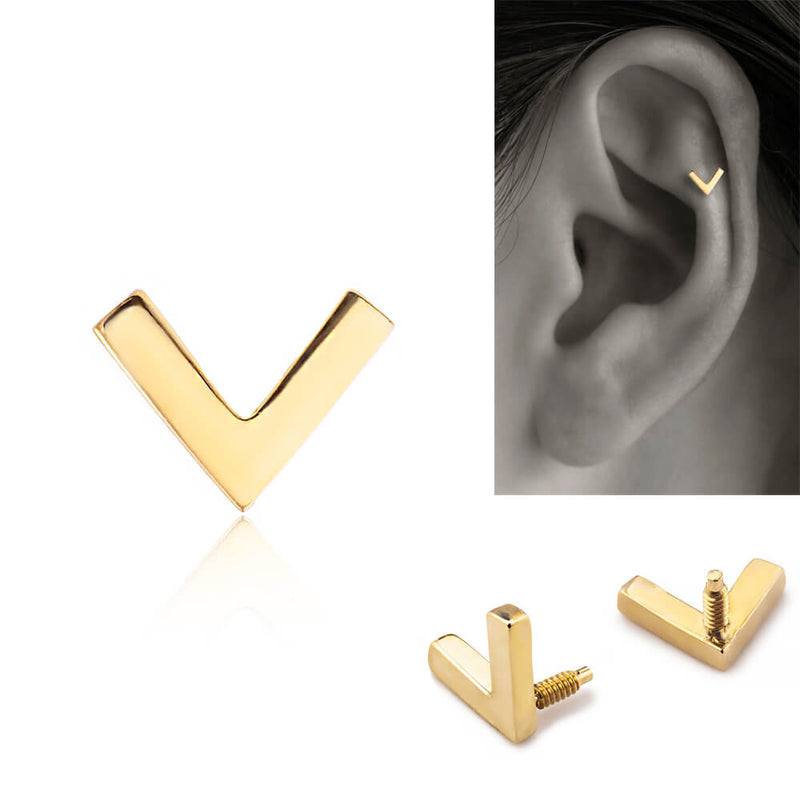 ダイヤモンドボディピアス│VICTORYモチーフ – PICOLLET