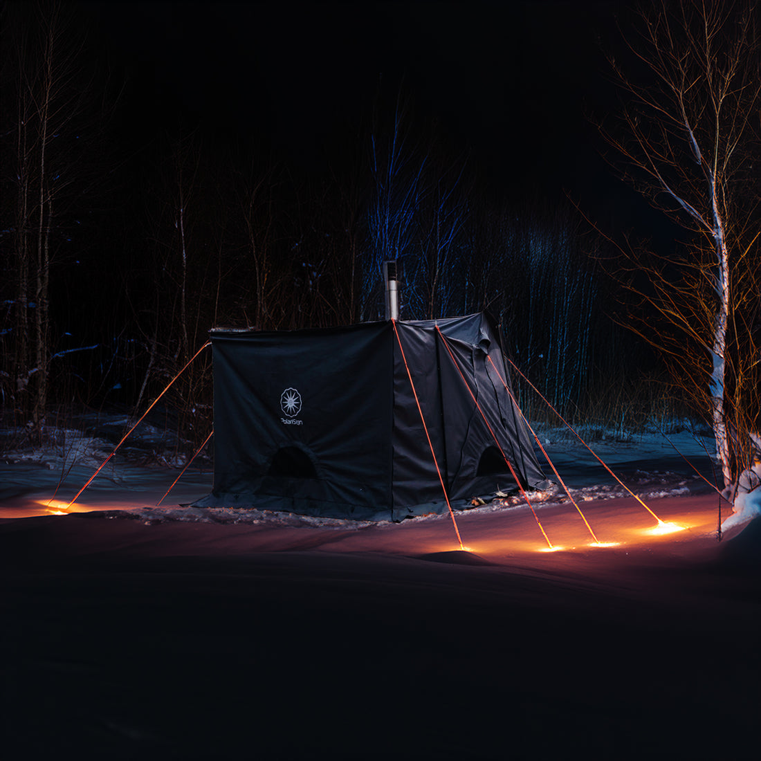 薪ストーブも出来る台形型ソロテントOwl（オウル）オールシーズン対応