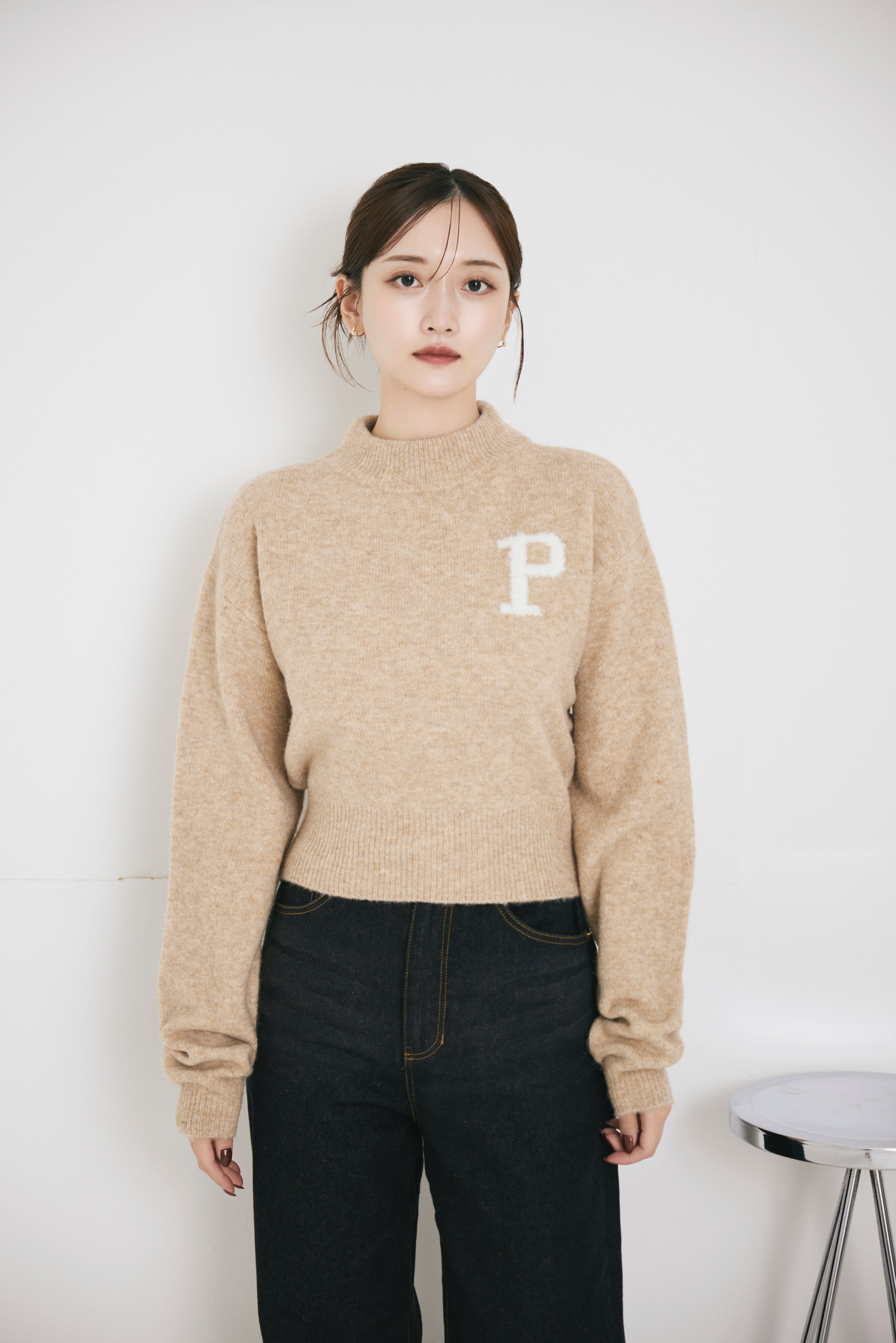 モックネックロゴニット – poláura OFFICIAL ONLINE STORE