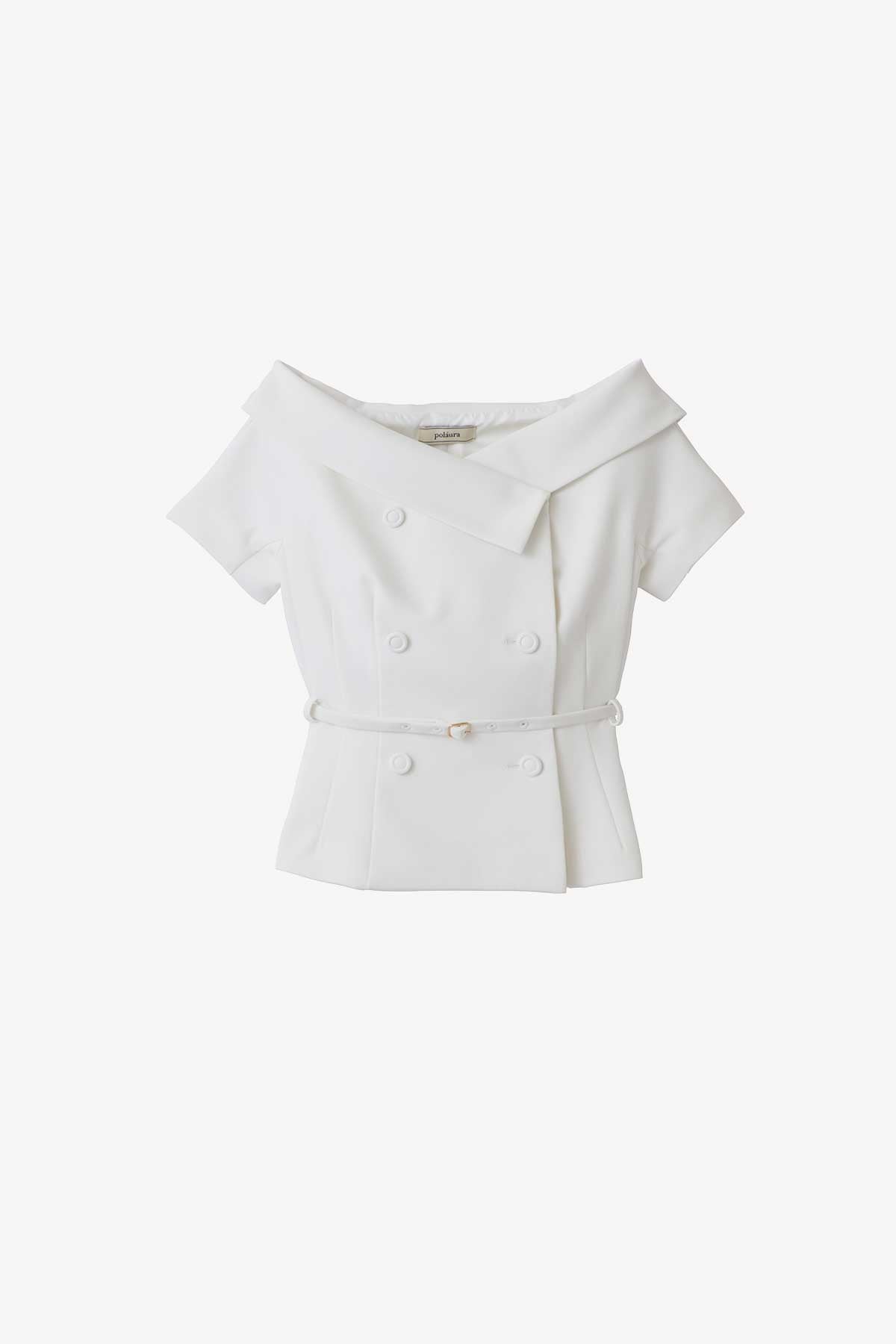 オフショルカラーダブルボタンジャケット – poláura OFFICIAL ONLINE STORE