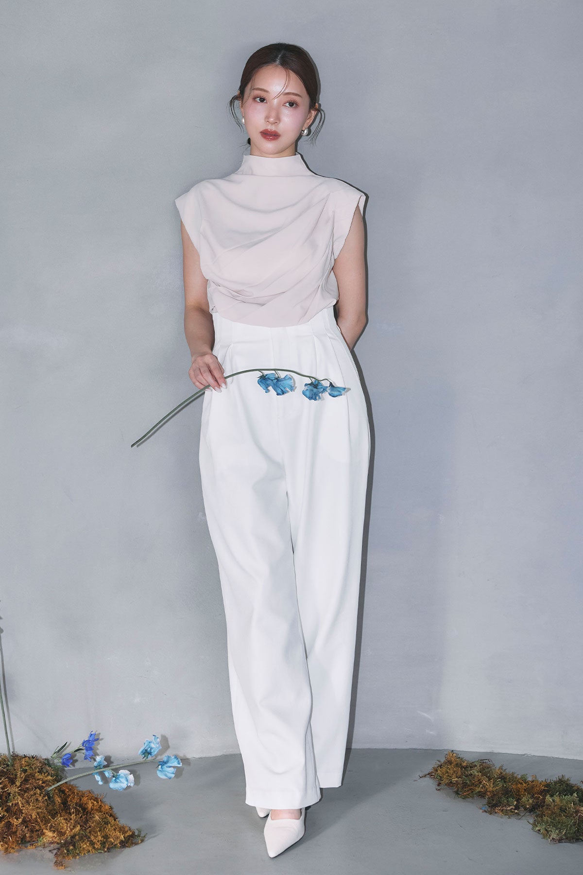 ハイネックドレープブラウス – poláura OFFICIAL ONLINE STORE