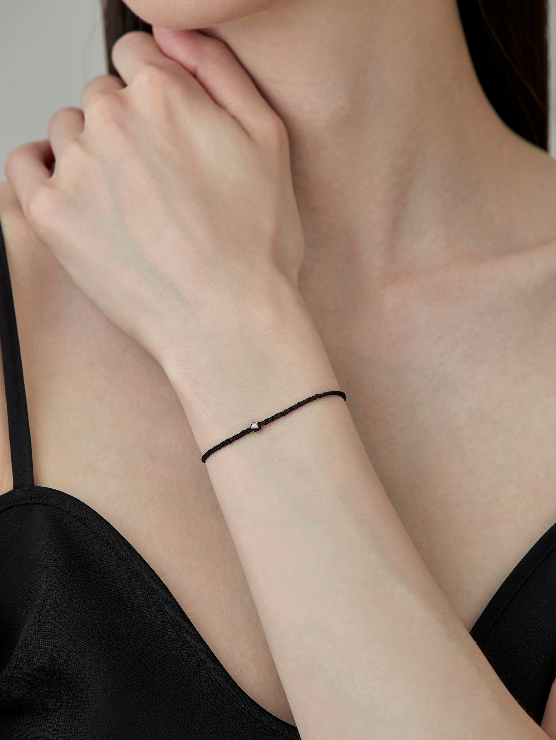 Pure Silk Bracelet 1 Diamond - Silver -