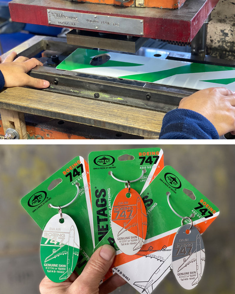 Custom EVA Boeing 747-400 - PLANETAGS TAIL #B-16462 – MotoArt