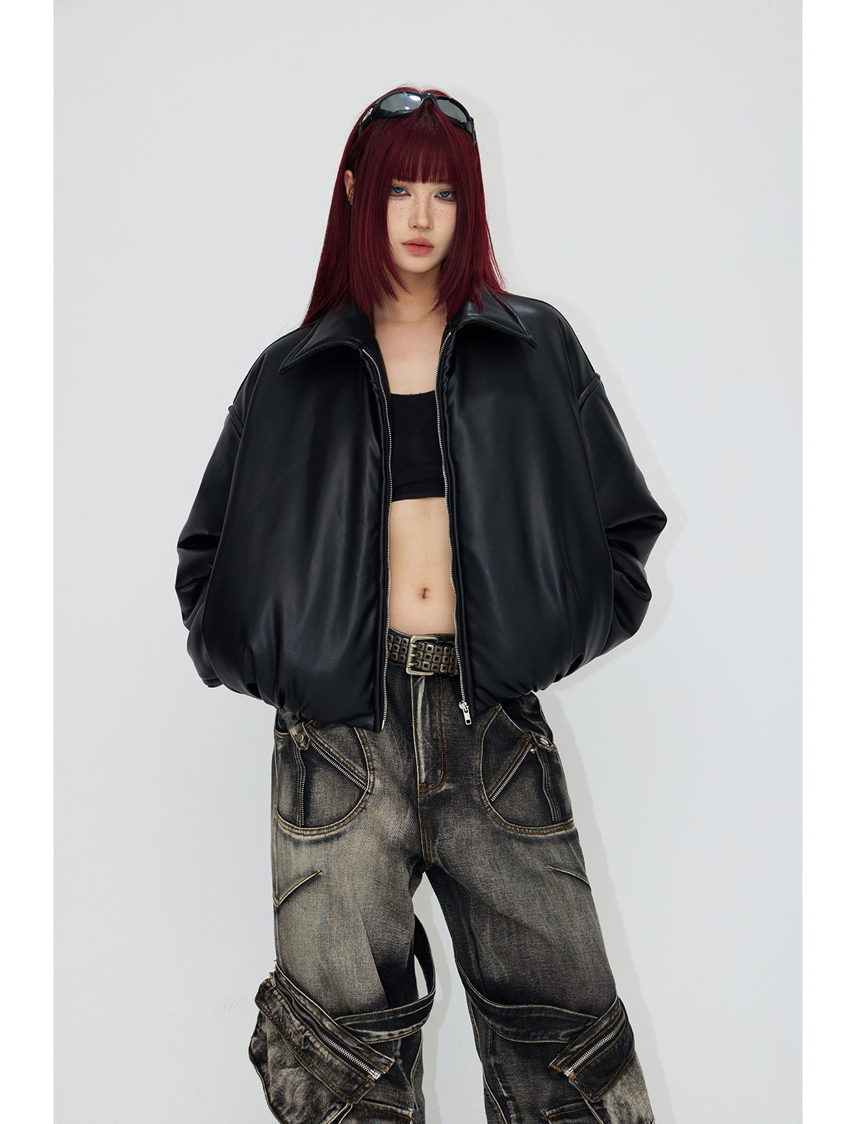 ショート丈レザーダウンジャケット P535 – PPP STUDIOS