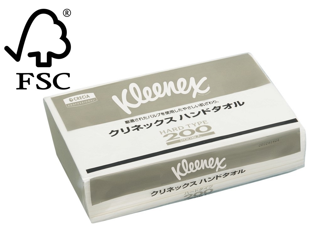 クリネックス ハンドタオル ハードタイプ200
