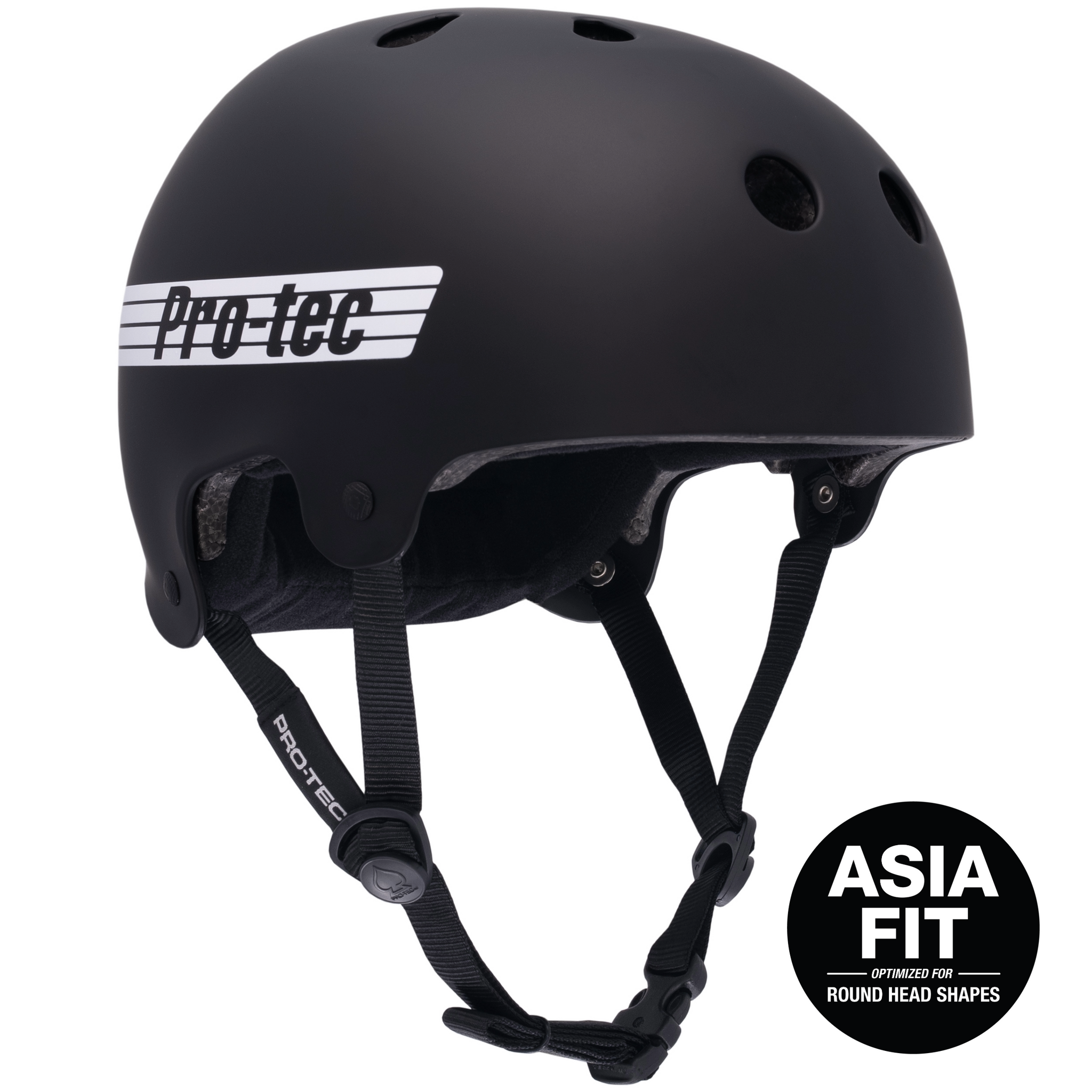 OLD SCHOOL LOW PRO ASIA FIT HELMET - MATTE BLACK (CERTIFIED) | Pro