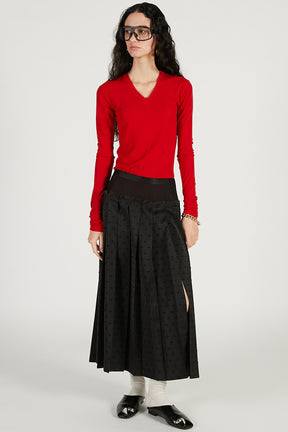 Deep V-Neck Top - 2026 SPRING