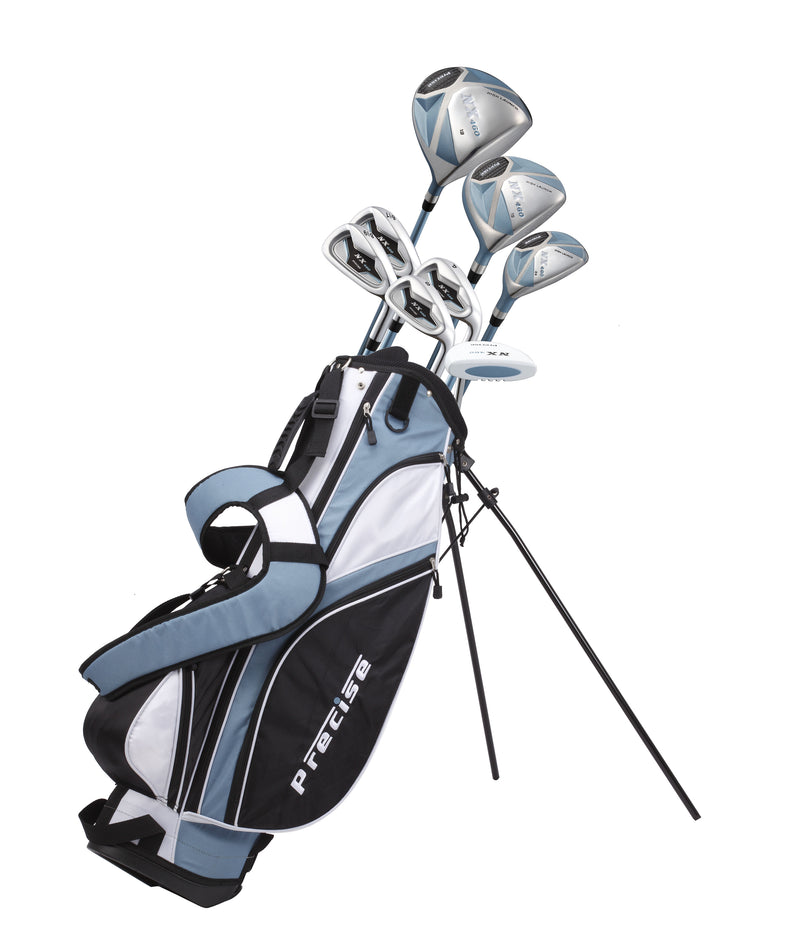 PRECISE NX460 LADIES RIGHT HAND 13 PIECE GOLF CLUB SET FOR BEGINNERS -
